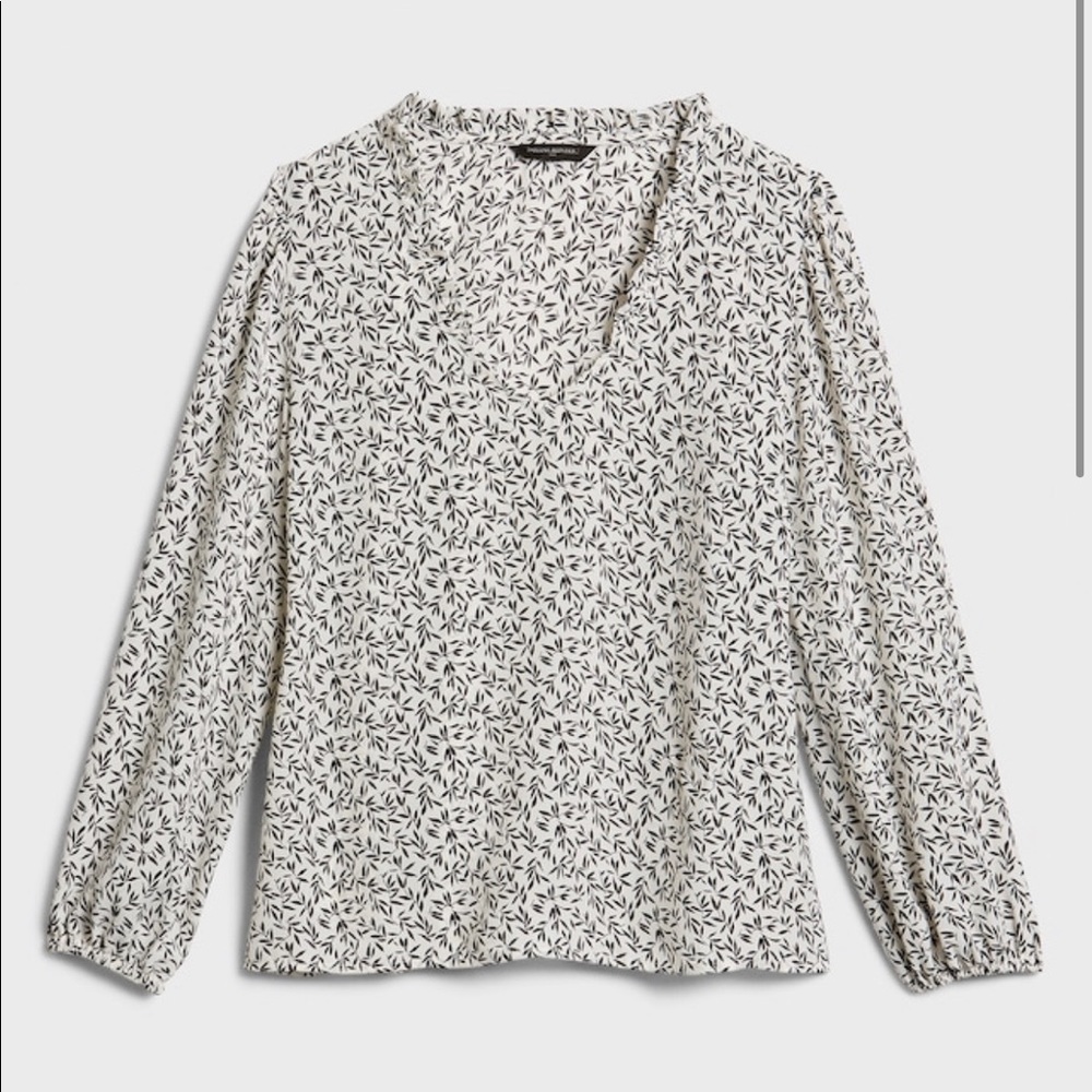Ruffle-Neck Top